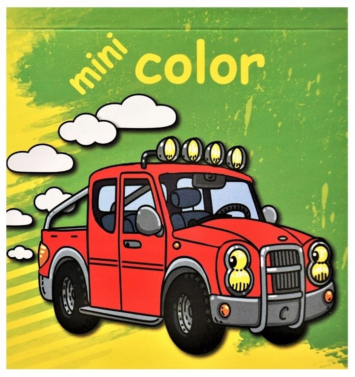 Mini kolorowanka dla dzieci 10x10cm Samochody (1)