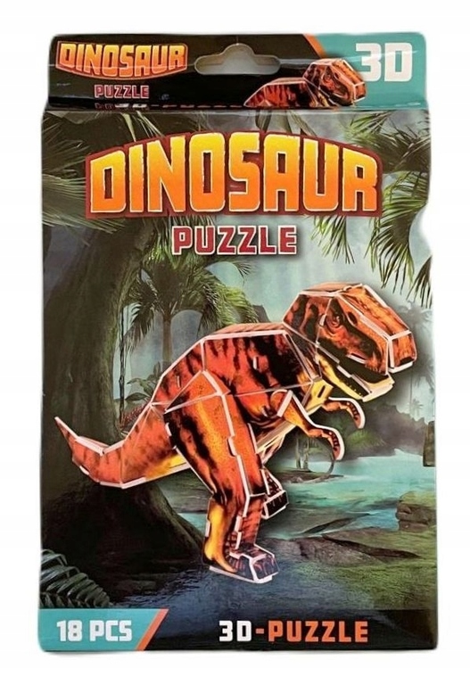 Puzzle piankowe 3D Dinozaur T-rex (1)