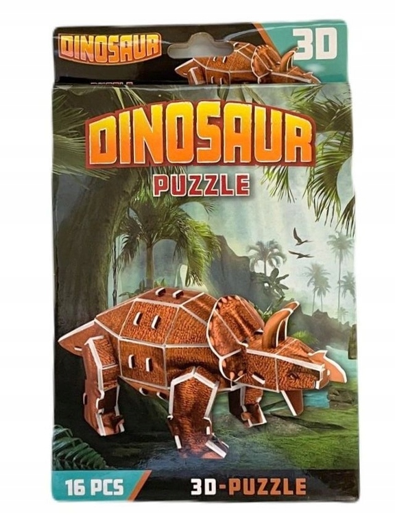 Puzzle piankowe 3D Dinozaur Triceratops (1)