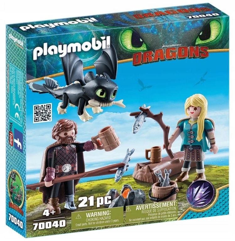 Playmobil 70040 Czkawka i Astrid z małym smokiem (1)
