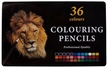 Kredki ołówkowe Premium 36 szt w metalowym pudełku (1)