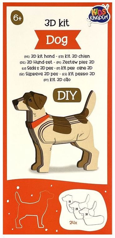Kreatywny Model 3D DIY Składany Pies (1)