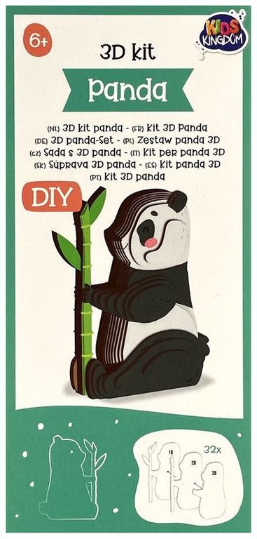 Kreatywny Model 3D DIY Składany Panda (1)