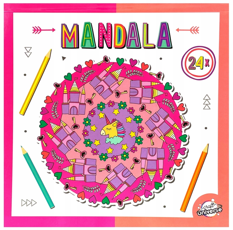 Antystresowa kolorowanka dla dzieci Mandala 24 ark (1)