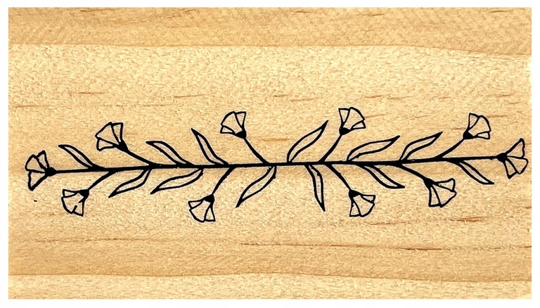 Drewniany stempel pieczątka Kwiaty (1)