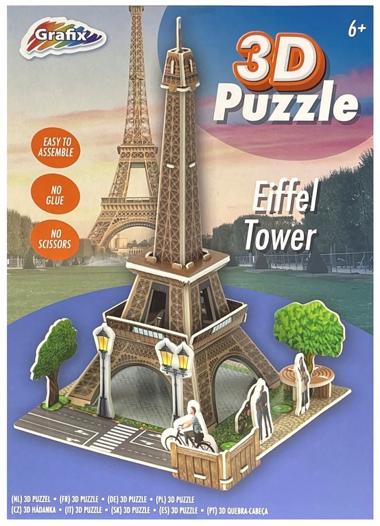 Puzzle 3D DIY Wieża Eiffla (1)