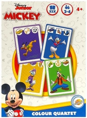 Gra karciana kwartet kolorów Myszka Mickey