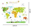 Naklejka na ścianę Mapa Świata dla dzieci WS-0207 (2)