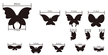 Naklejki na ścianę Lustrzane Motyle 3D 13szt. MS-0002 (4)