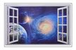Naklejka na ścianę Okno 3D Kosmos WS-0279 (4)