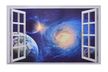 Naklejka na ścianę Okno 3D Kosmos WS-0279 (1)