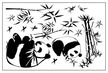 Naklejka na ścianę Bambus Pandy WS-0280 (4)