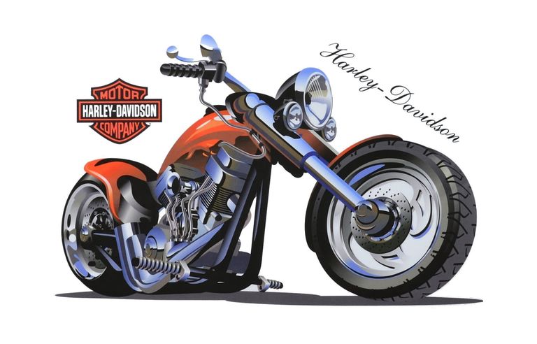 Naklejka na ścianę Harley-Davidson WS-0289 (1)