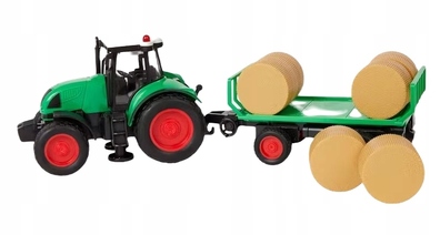 Ciągnik Traktor z przyczepką z sianem dźwięk