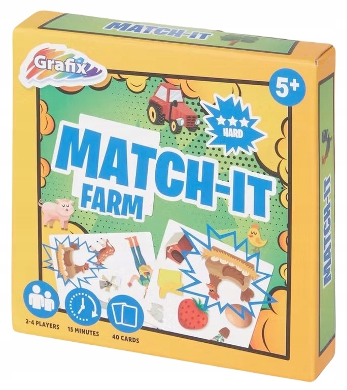 Gra edukacyjna karciana match-it Farma (1)